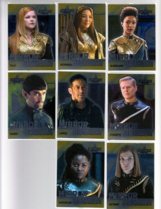 Star Trek Discovery Season 1 Complete Card Set Of Mirror/mirror M1 Thru M8