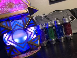 Jedi & Sith Holocron And 4 Kyber Crystals Red Green Blue Purple 2
