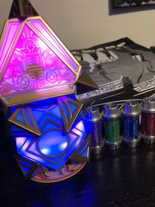 Jedi & Sith Holocron And 4 Kyber Crystals Red Green Blue Purple 5