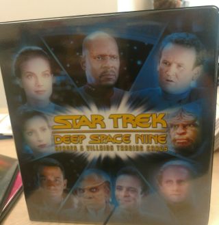 Star Trek Deep Space 9 Heroes & Villains Trading Card Album - Binder