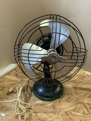 Antique Vintage G.  E.  Fan General Electric Ge Old Fan 10”