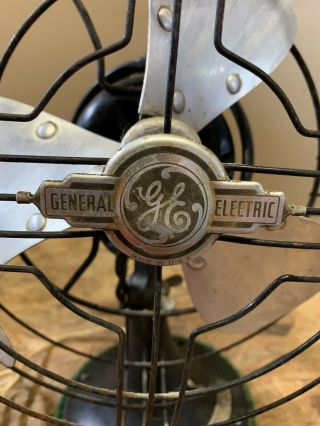ANTIQUE VINTAGE G.  E.  FAN General Electric GE old fan 10” 3