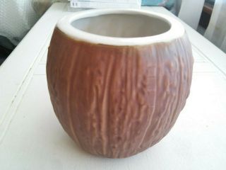Vintage Orchids of Hawaii Tiki Coconut Mug Cup Ceramic Barware Japan R - 13A 5