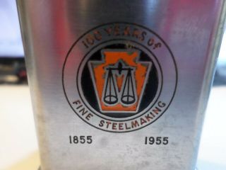 1955 Disston Advertisement Zippo Table Lighter 100 Years Fine Steelmaking