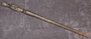 Iroquois Mohawk Wood Club Cane Hand Carved 1800 