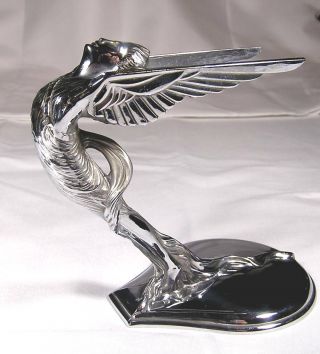 Stunning Winged Goddess - Hood Ornament - C.  1928 - 1932