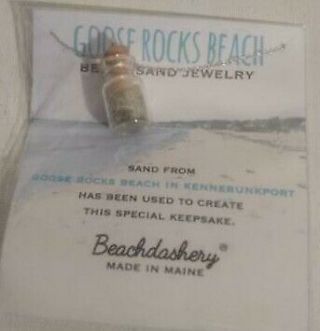 Goose Rocks Beach Sand Jewelry Kennebunkport Maine  S