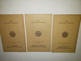 3 1922/23 Booklets Of The Pawnee 