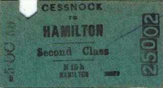 Railway Tickets A Trip From Cessnock To Hamilton By The Nswgr And Smr 1958