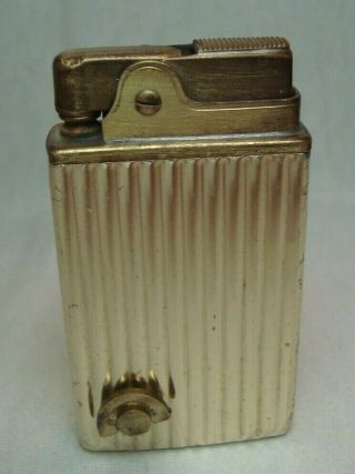 Vintage Crown Musical Petrol Lighter Pat.  No.  454045 Great