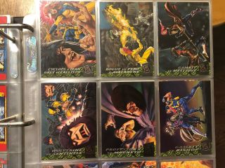 X - Men 1994 Fleer Ultra Greatest Battles Set Of 6 Chase Trading Cards