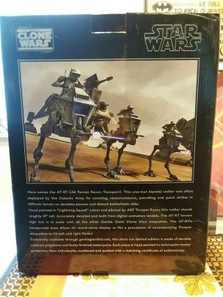 GENTLE GIANT STAR WARS THE CLONE WARS AT - RT EXCLUSIVE LIMITED MAQUETTE 103/200 9