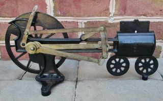 Antique Central Scientific Co.  Chicago Il.  Cast Iron Cut Away Steam Engine Model 2