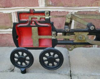Antique Central Scientific Co.  Chicago Il.  Cast Iron Cut Away Steam Engine Model 3