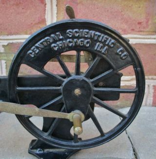 Antique Central Scientific Co.  Chicago Il.  Cast Iron Cut Away Steam Engine Model 4