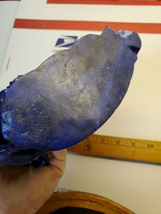 6 lbs Superior Quality Blue Lapis Lazuli hand carved broke rough material scrap 11