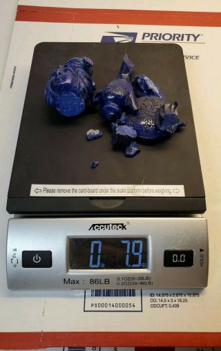6 lbs Superior Quality Blue Lapis Lazuli hand carved broke rough material scrap 7