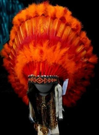 Native American Phoenix War Bonnet Feather Headdress