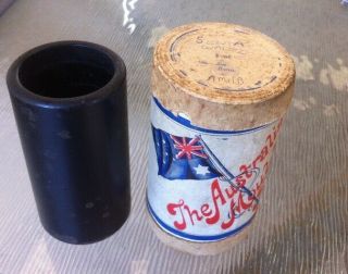 Rare The Australia Moulded Record Cylinder Phonograph (edison Style)