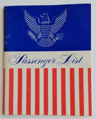 United States Lines - S.  S.  United States Tourist Deck Plan & Passenger List 1960s 5