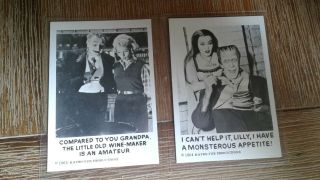 1964 The Munsters Trading Cards 13 And 42 Leaf Brand