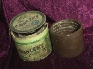 Edison phonograph Concert brown wax cylinder record with storage cardboard case 2