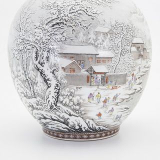 A Vases with Snow Scene,  H.  43 cm 8