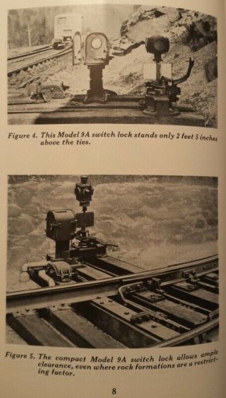 1949 GRS Model 9A Electric Switch Lock Bulletin 181 General Railway Switch Co 6