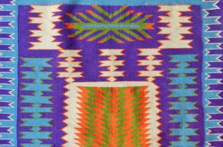 Incredible Navajo RED MESA Competition Rug 31 x 44 Outlining Eye Dazzler Storm 4