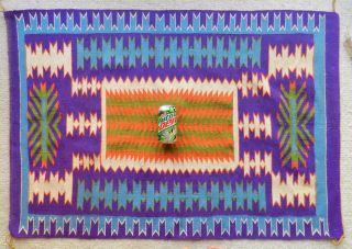 Incredible Navajo RED MESA Competition Rug 31 x 44 Outlining Eye Dazzler Storm 9