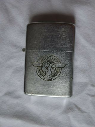 1937 1950 Wright Brothers Aircraft Engines 2032695 Old Zippo Lighter