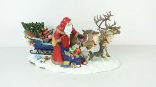 Pipka 88002 Midnight Hour Santa Claus With Reindeer -