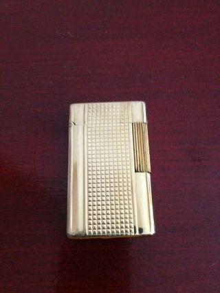 Collectible St Dupont Gold Plated Paris Made In France La Dupont Lighter