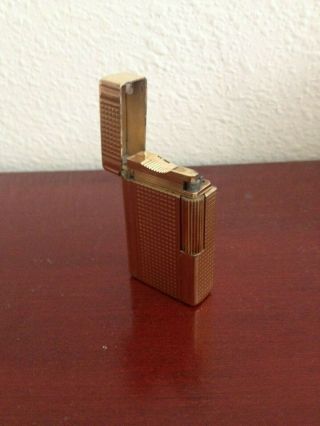 COLLECTIBLE ST DUPONT GOLD PLATED PARIS MADE IN FRANCE LA DUPONT LIGHTER 2