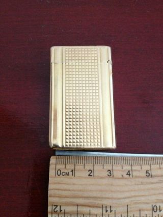 COLLECTIBLE ST DUPONT GOLD PLATED PARIS MADE IN FRANCE LA DUPONT LIGHTER 3