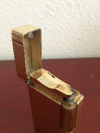 COLLECTIBLE ST DUPONT GOLD PLATED PARIS MADE IN FRANCE LA DUPONT LIGHTER 7