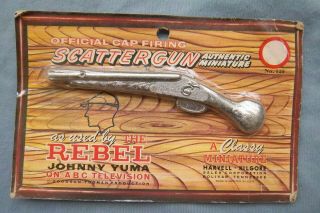 Moc Card Classy Miniature Johnny Yuma The Rebel Scattergun Toy Cap Gun Pistol