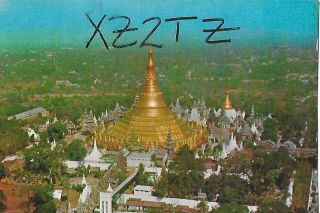 1965 Xz2tz Thailand A Don Miller Sponsor Qsl Radio Card.