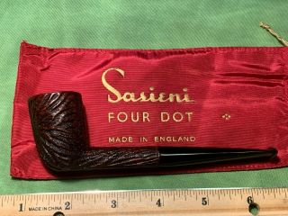 Extremely Scarce And Early Scripted Sasieni Four Dot " Derwent " Rusticated Dublin