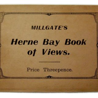 Antique Souvenir Book Of Views Herne Bay Uk Millgate Victorian Photographs