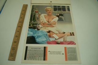 58 Playboy Wall Calendar 1958 1st Year.  Sleeve.  Janet Pilgrim