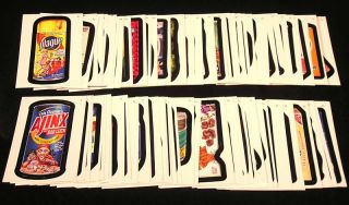 2007 Topps Wacky Packages Ans6 Series 6 Complete Base Set Of 80 Stickers Nm,