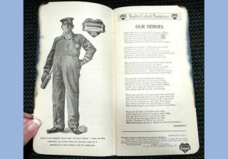 1907 Antique Hamilton Carhartts Mfg Log Book Railroad Uniforms