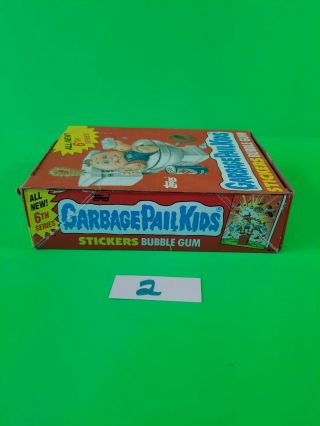 1986 TOPPS GARBAGE PAIL KIDS SERIES 6 ☆ OS6 FULL BOX 48 WAX PACKS W/ 25c STAMP 3
