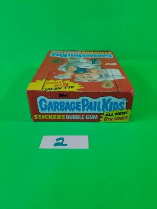 1986 TOPPS GARBAGE PAIL KIDS SERIES 6 ☆ OS6 FULL BOX 48 WAX PACKS W/ 25c STAMP 4