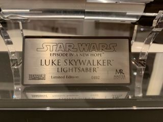 Master Replicas LE Star Wars Luke Skywalker Lightsaber 1:1 Scale EPIV ANH SW - 148 2