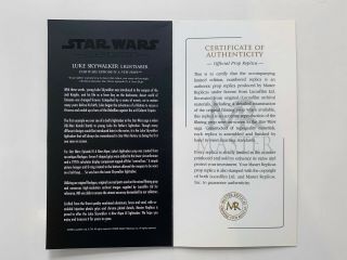 Master Replicas LE Star Wars Luke Skywalker Lightsaber 1:1 Scale EPIV ANH SW - 148 4