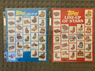Garbage Pail Kids Gpk Dealer Ad Sell Sheets Lineup Of Stars With Series 1 Box