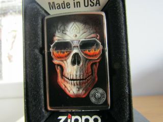 Zippo Lighter – Skull By Anne Stokes