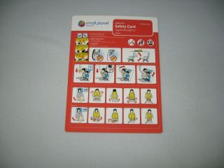 1 Small Planet Airlines A320 Safety Cards Sclt - A320 - 13 - Rev 1